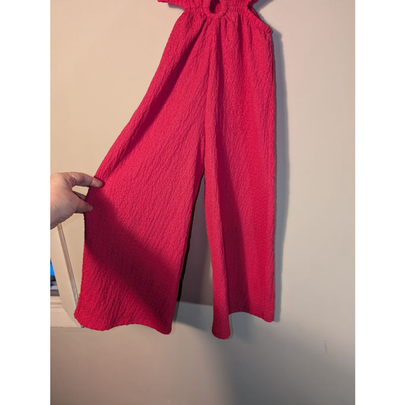 Girls Jinna & Jess Pink Cutout Jumpsuit Size 7 - Picture 5 of 7